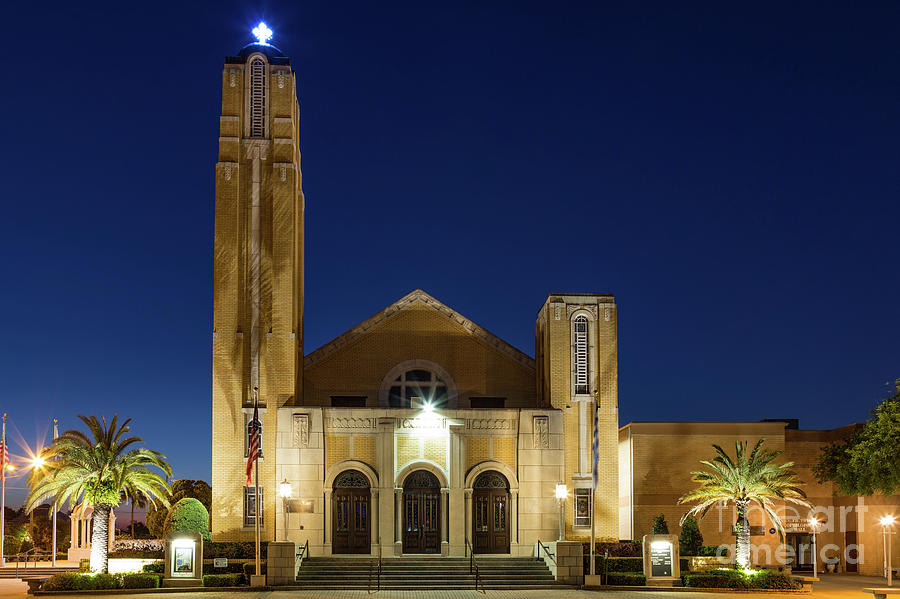 St. Nicholas Greek Orthodox Cathedral at Blue Hour, Tarpon Springs, Florida Photograph by Dawna Moore Photography