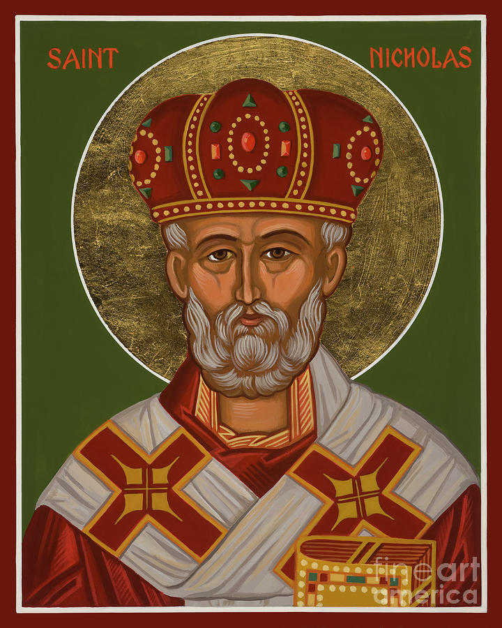 St. Nicholas - JCNCS Painting by Joan Cole
