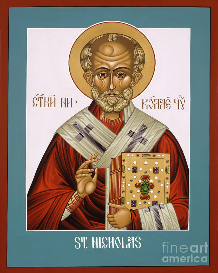 St. Nicholas - LWNCH Painting by Lewis Williams OFS