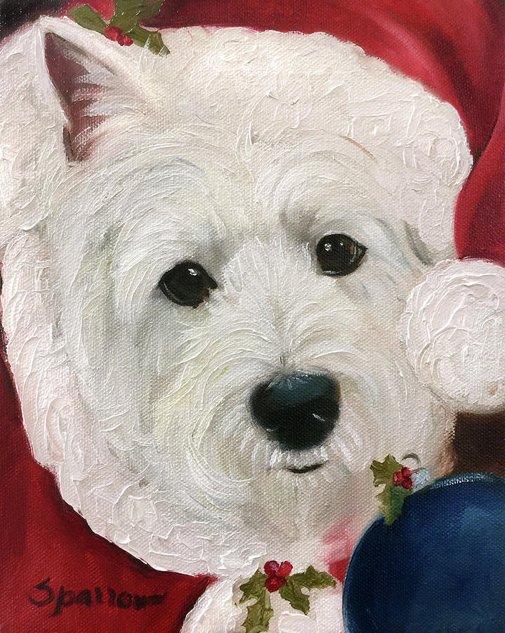 Christmas Painting - St. Nick by Mary Sparrow