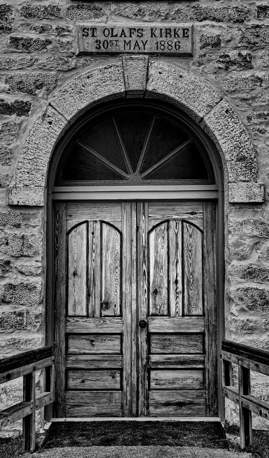 St Olafs Church Door Photograph by Stephen Stookey
