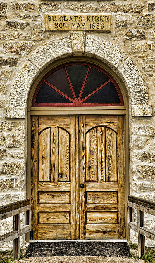 Inspirational Photograph - St Olafs Kirke Door by Stephen Stookey