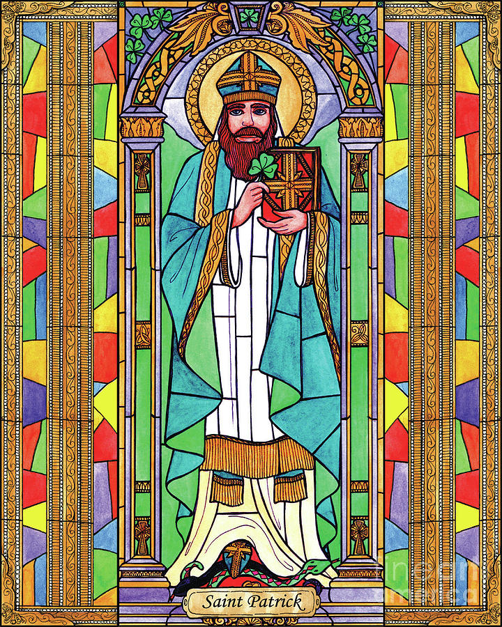 St. Patrick Painting by Brenda Nippert
