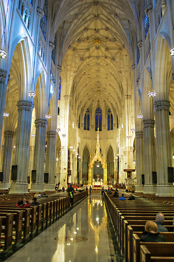Architecture Photograph - St. Patricks Cathedral 101 - NYC by Timothy Lowry