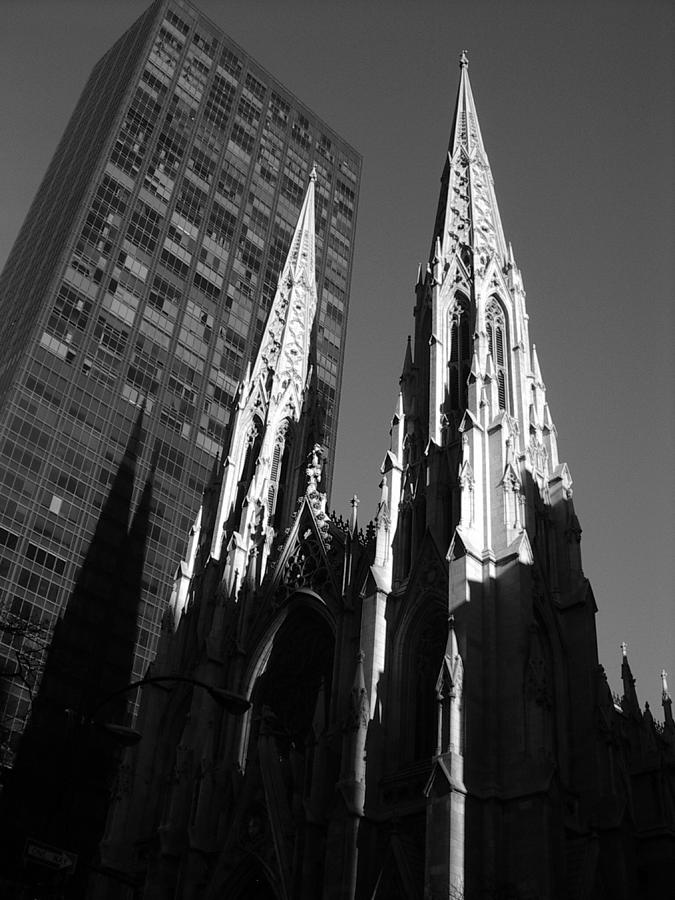 Architecture Photograph - St. Patricks Cathedral by John Schneider