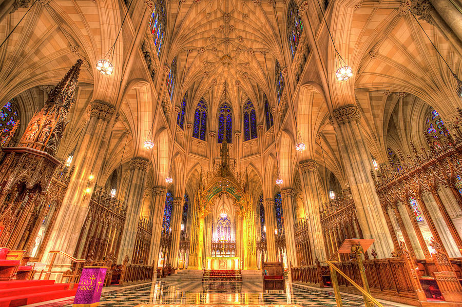 St Patricks Cathedral Manhattan New York Photograph by David Pyatt