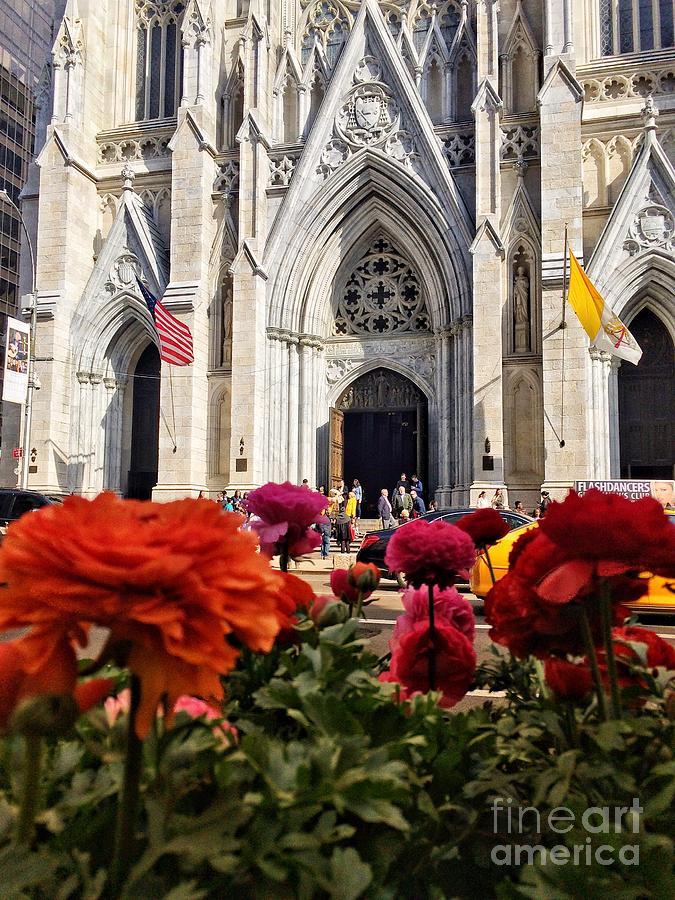 St. Patricks Cathedral New York in Spring Photograph by Miriam Danar