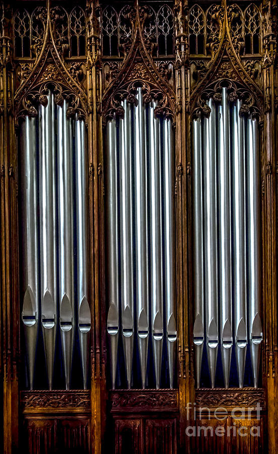 St. Patricks Cathedral - Pipe Organ Detail Photograph by James Aiken