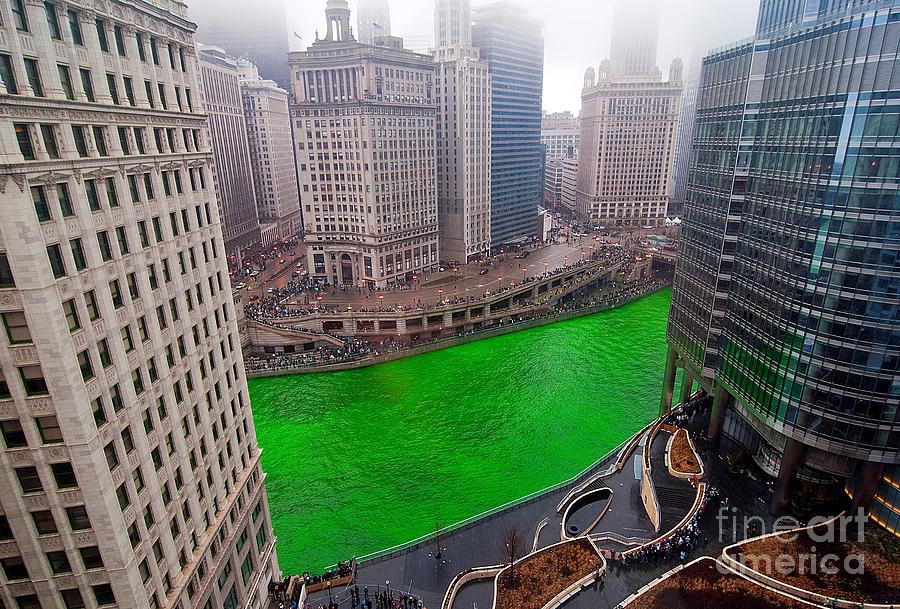 Chicago Photograph - St Patricks Day Chicago  by Jeff Lewis
