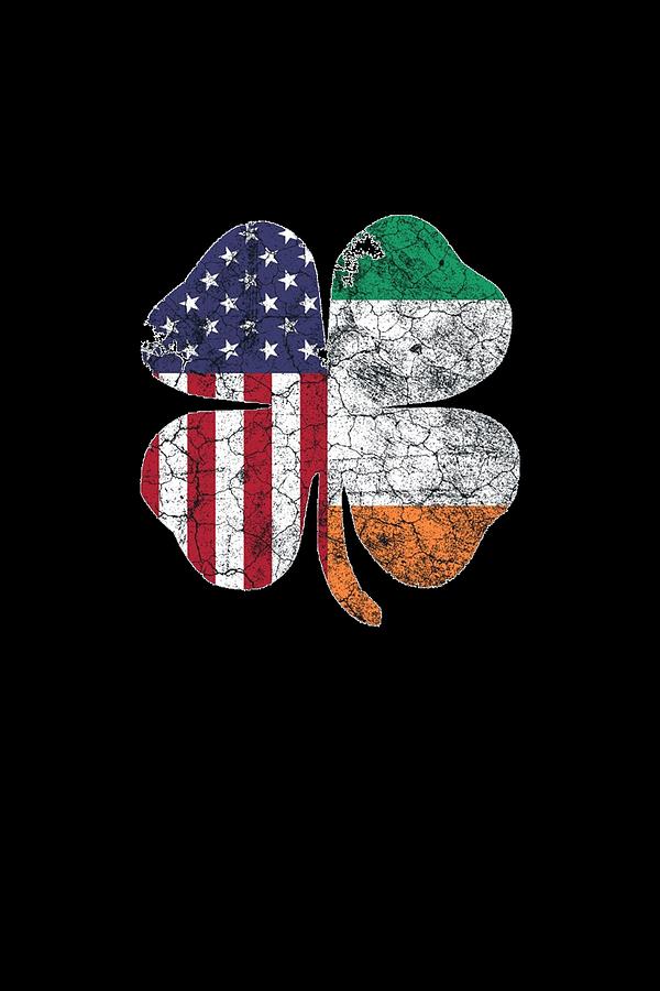 Download American Flag Shamrock Irish St Patrick Svg File