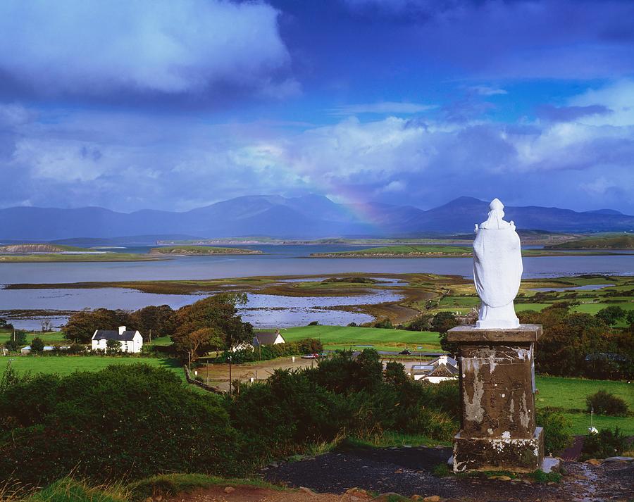 Rural Scene Photograph - St Patricks Statue, Co Mayo, Ireland by The Irish Image Collection 