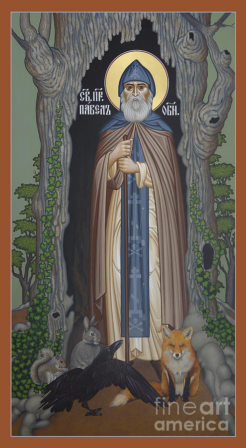 St. Paul of Obnora - RLPAO Painting by Br Robert Lentz OFM