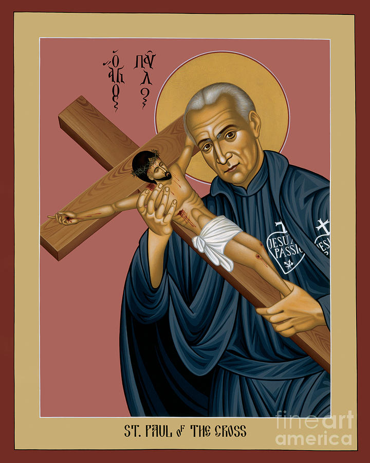 St. Paul of the Cross - RLPOC Painting by Br Robert Lentz OFM