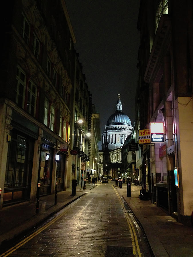 St. Pauls by Night Photograph by Geoff Smith