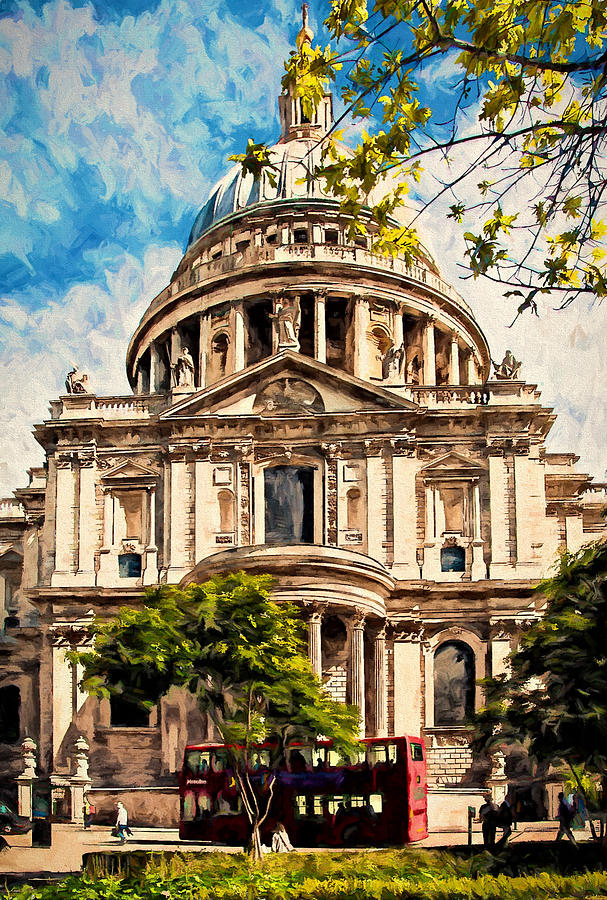 London Photograph - St Pauls Cathederal by John K Woodruff