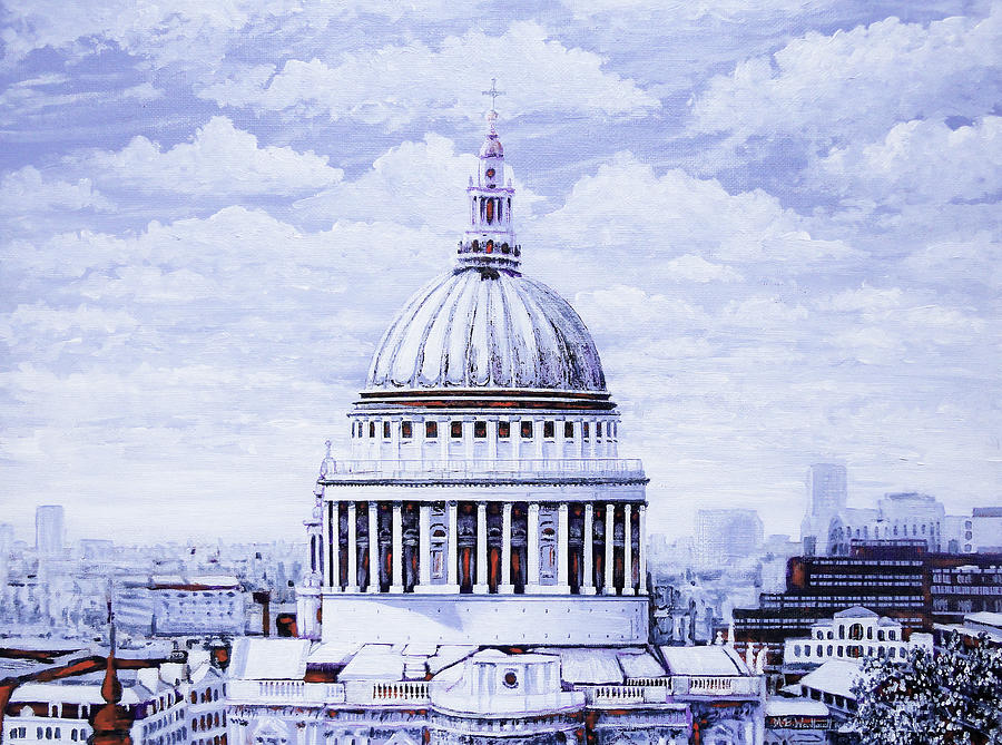 St. Pauls Cathedral Painting by Mark Woollacott