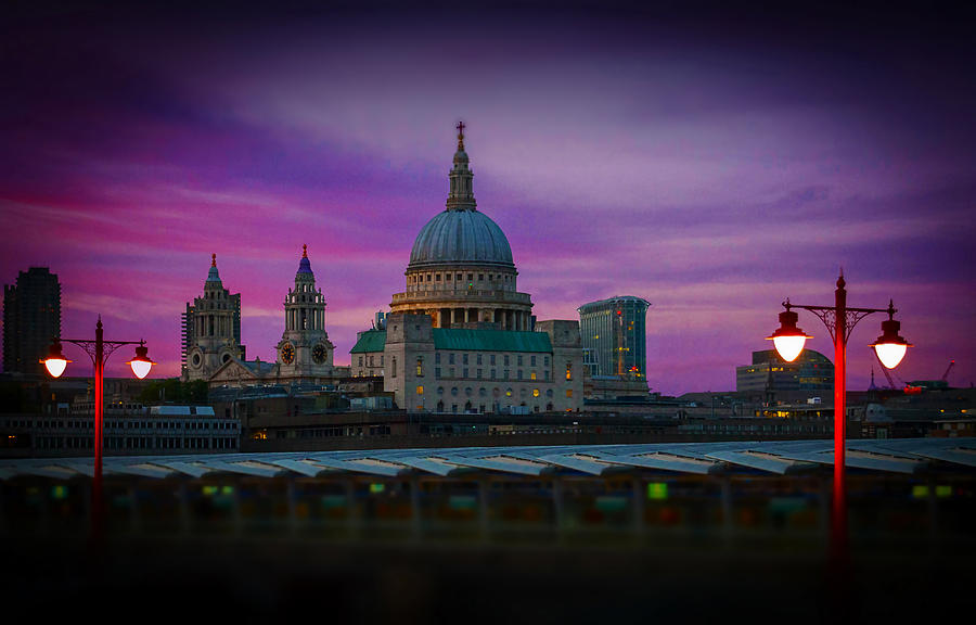 St Pauls Dusk Photograph by David French