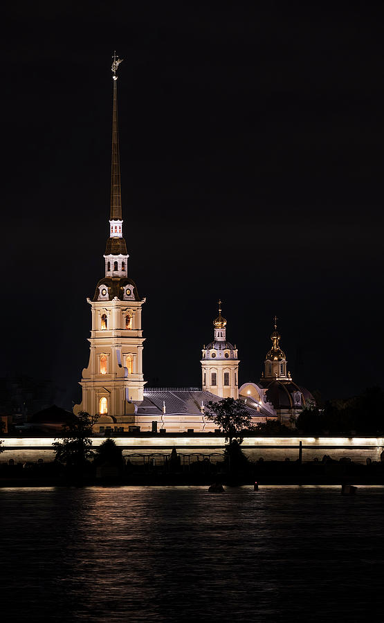 St Peter and Paul Church at night Photograph by Jaroslaw Blaminsky