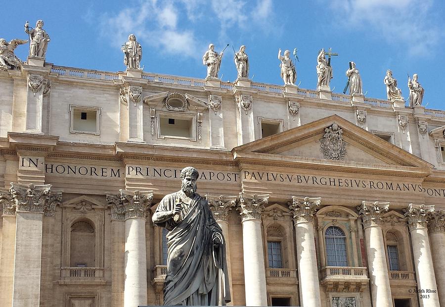 St. Peter At The Vatican With The Keys to Heaven Photograph by Judith Rhue