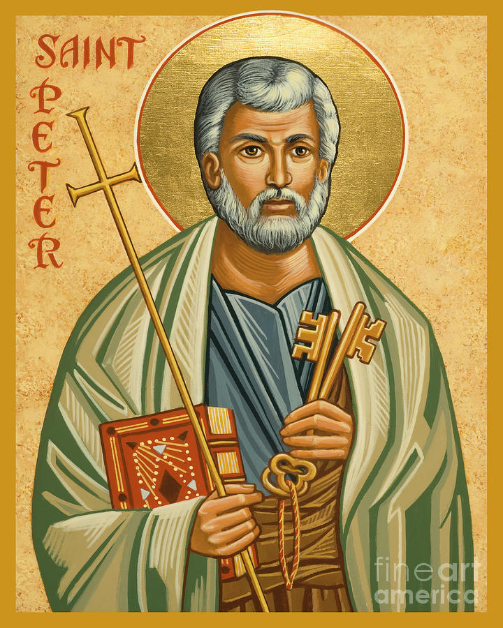 St. Peter - JCPTE Painting by Joan Cole