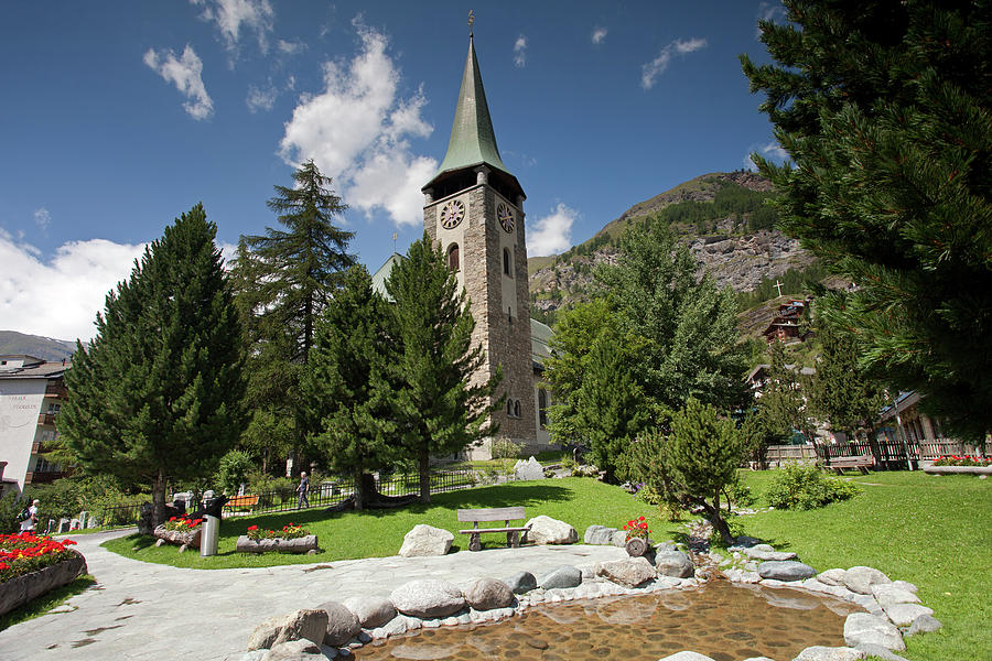 St Peters Anglican Church In Zermatt Photograph