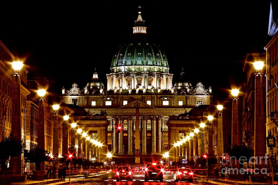 Basilica Photograph - St Peters Basilica by DJ MacIsaac