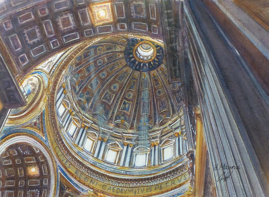 St Peters Basilica Painting by Henrieta Maneva
