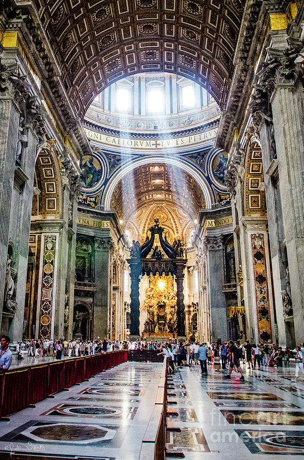 St. Peters Basilica Inside Photograph by Julian Starks