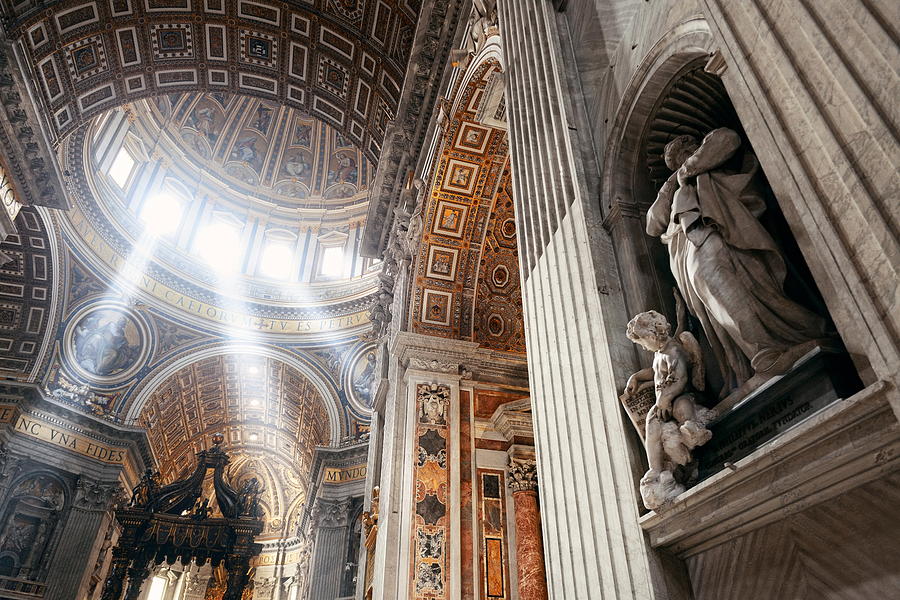 St. Peters Basilica interior Photograph by Songquan Deng