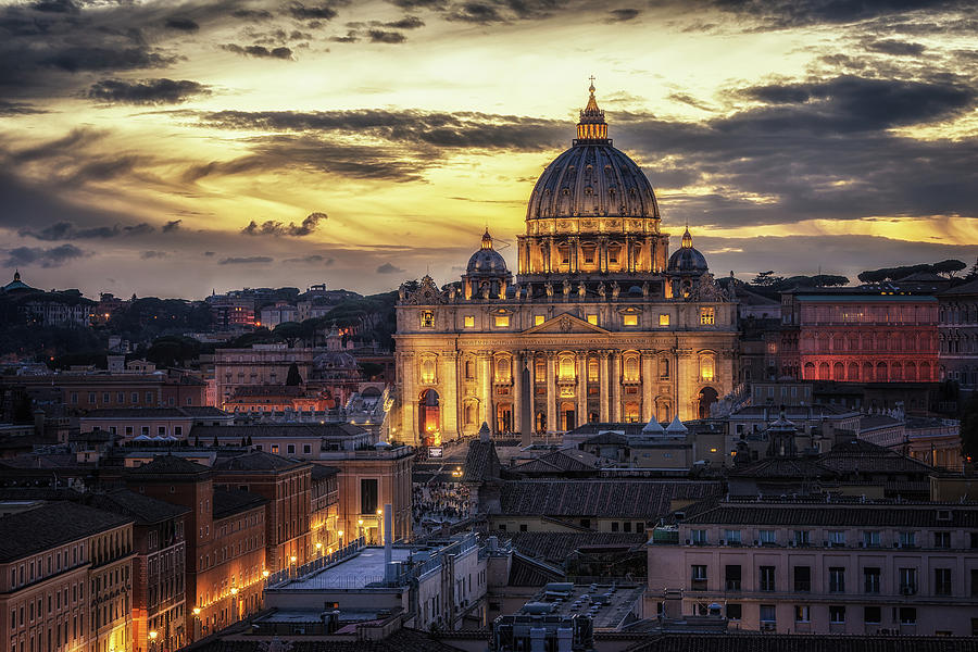 St. Peters Basilica Photograph by James Billings