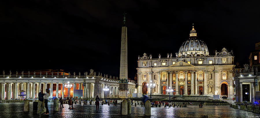 St. Peters Basilica panorama Photograph by Weston Westmoreland