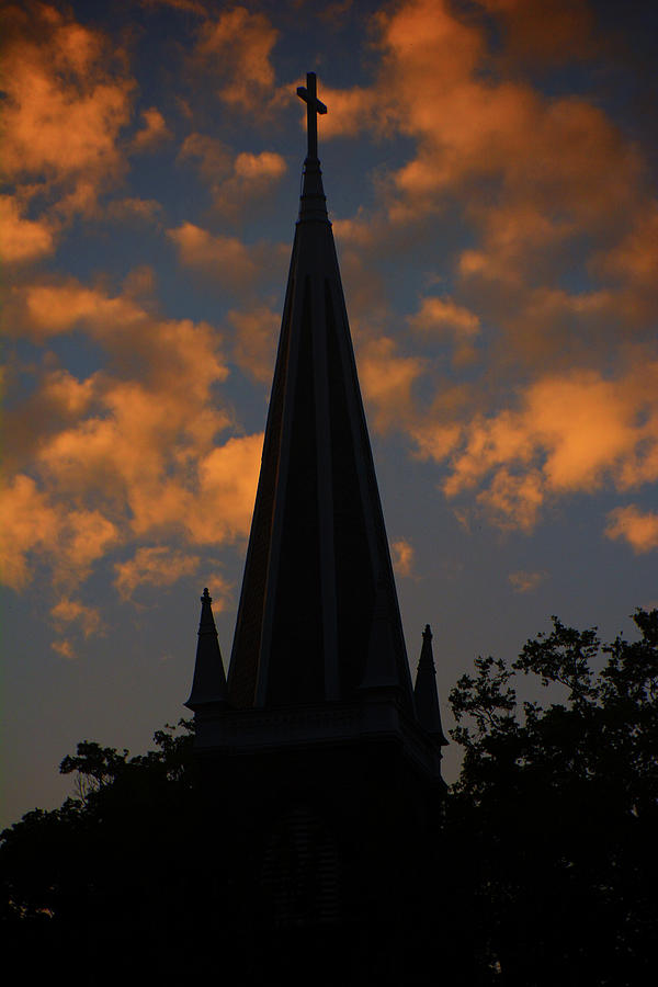 St. Peters Roman Catholic Church in Harpers Ferry at Sunset Photograph by Raymond Salani III