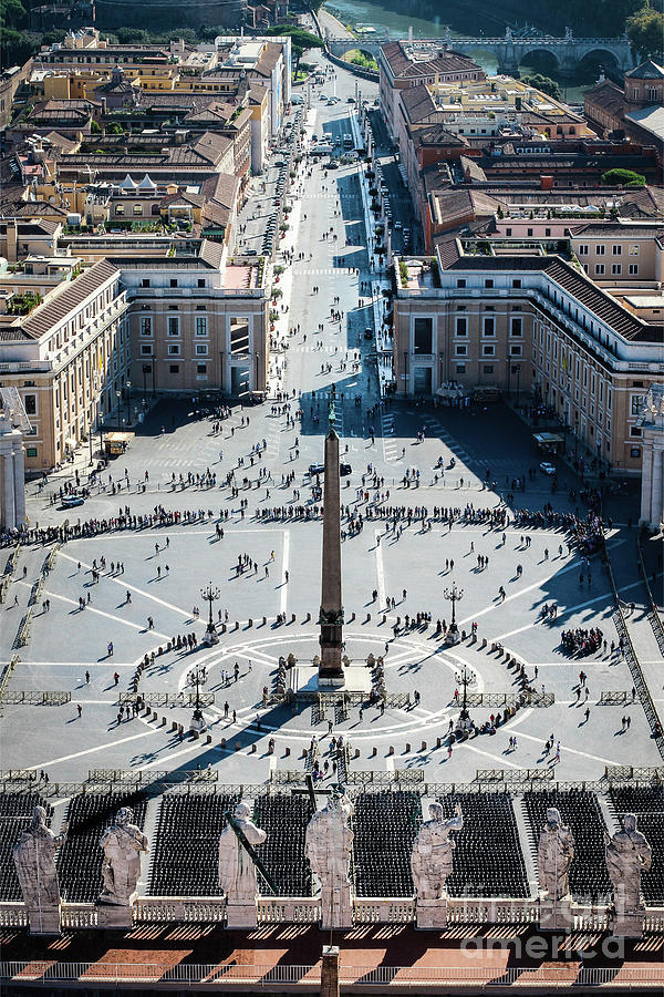 St. Peters Square At Vatican City Photograph