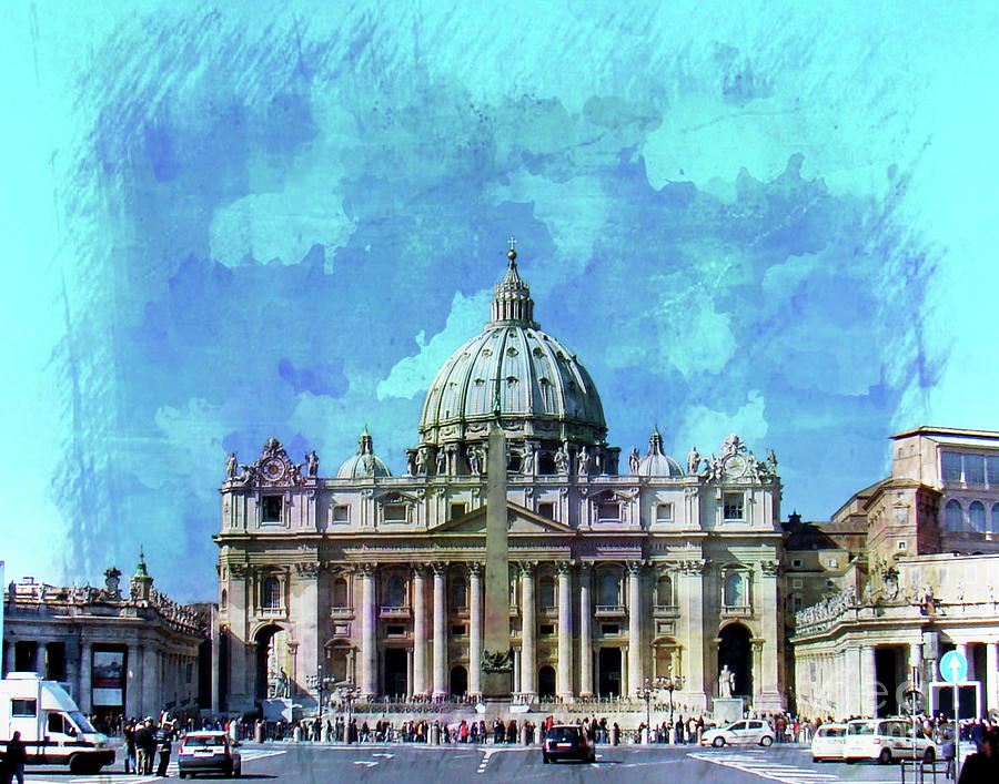  St. Peters Square, The Vatican II Photograph by Al Bourassa