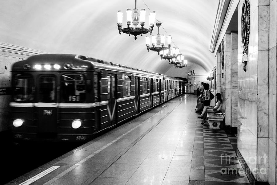 St Petersburg Russia Subway Station Photograph by Thomas Marchessault