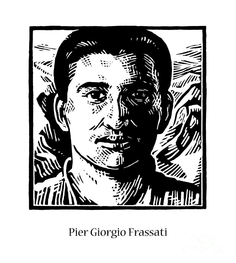 St. Pier Giorgio Frassati - JLPGF Painting by Julie Lonneman