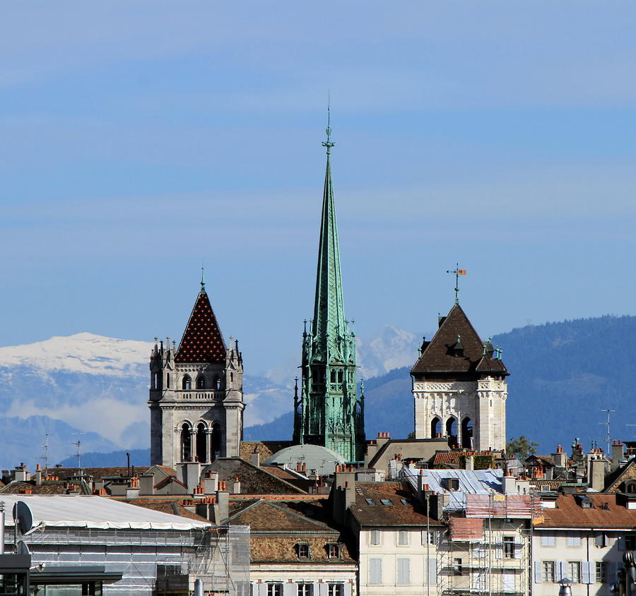 St. Pierre Cathedral in Geneva, Switzerland Photograph by Elenarts - Elena Duvernay photo