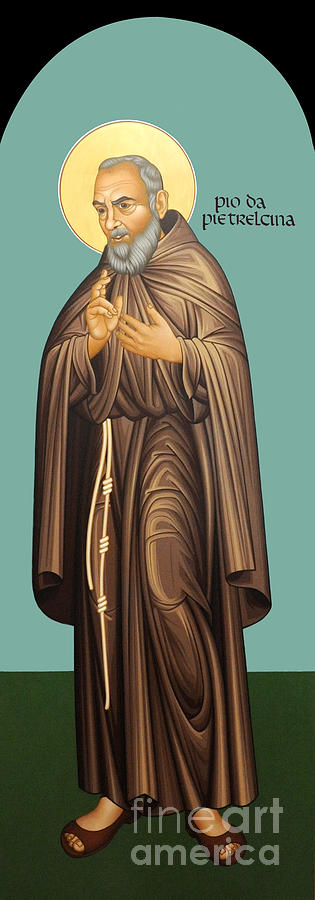 St. Pio of Pietrelcina - RLPOP Painting by Br Robert Lentz OFM