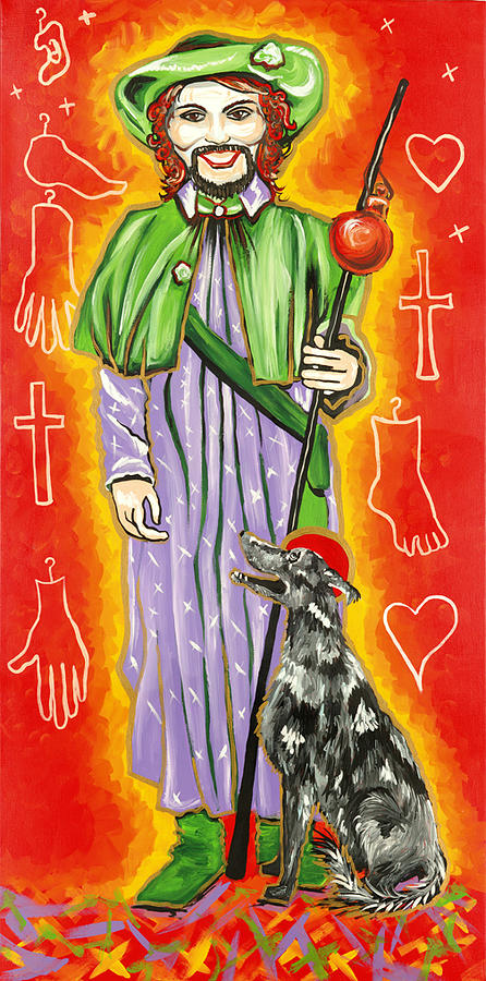 St Roch Painting by Mardi Claw