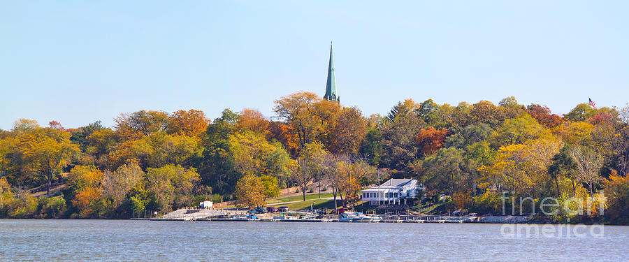 St Rose and Perrysburg Boat Club Panorama Photograph by Jack Schultz
