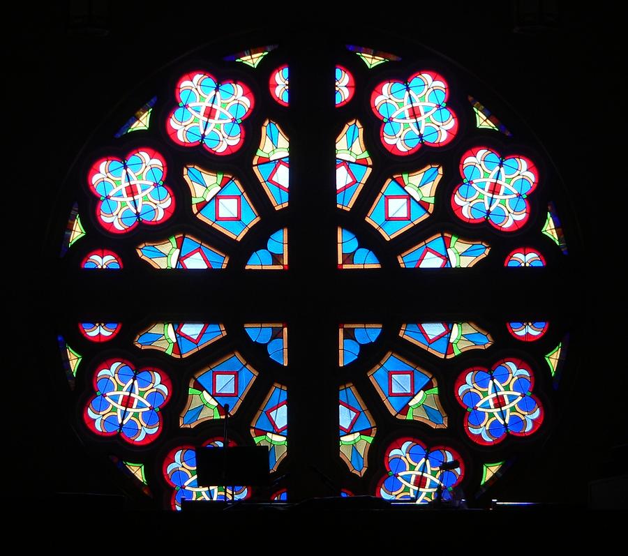 St. Rose of Lima Church Glass Art by Photographer Ammodramus