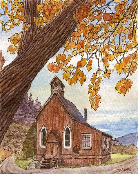 Landscape Painting - St. Saviours in Autumn by Tahirih Goffic