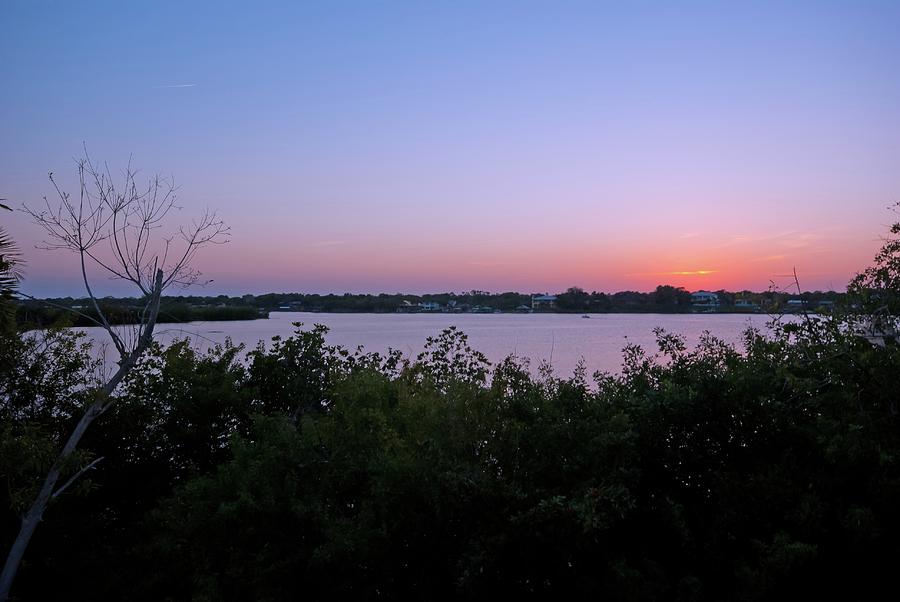Sunset Photograph - St. Sebastian River by Laura DAddona