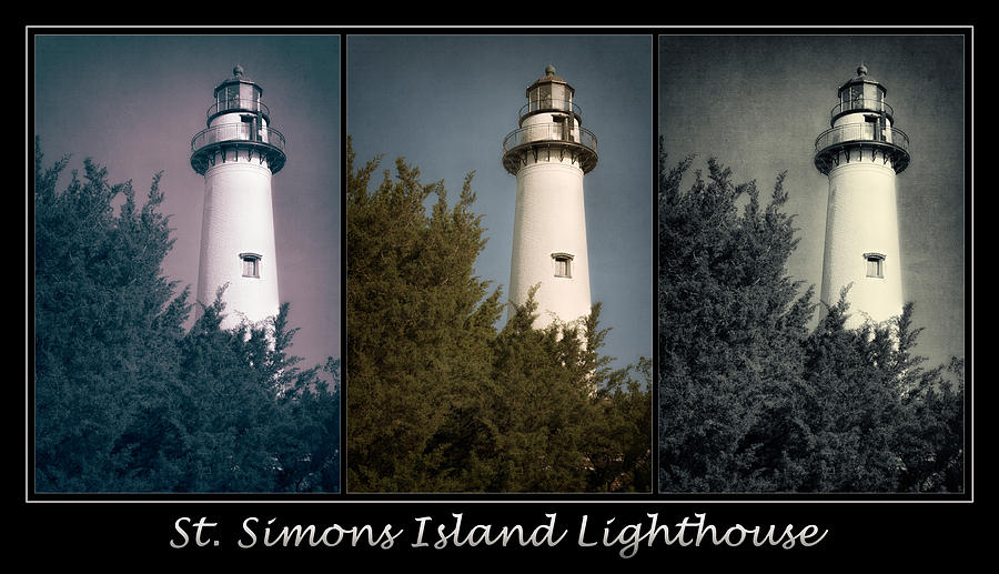 Lighthouse Photograph - St Simons Island Lighthouse Poster by Joan Carroll