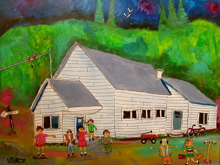 St. Sophie Shul/Schoolhouse Painting by Michael Litvack