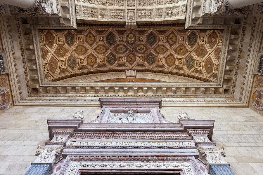 St. Stephen Basilica Architectural Details in Budapest Photograph by Artur Bogacki