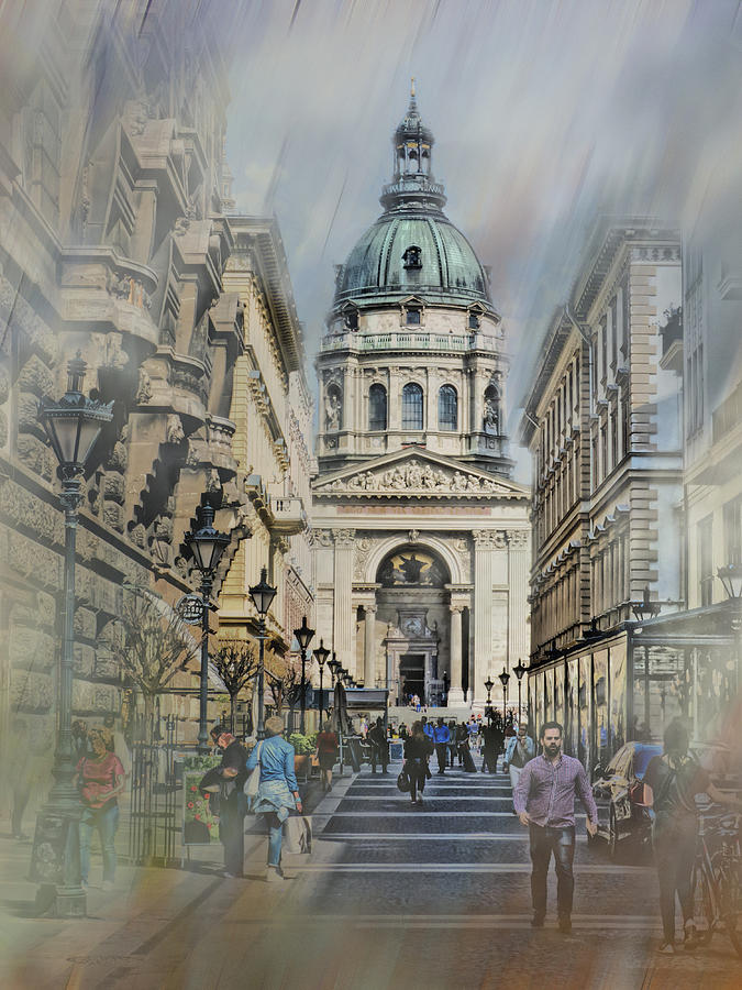 Architecture Photograph - St. Stephens Basilica, Budapest by Claude LeTien