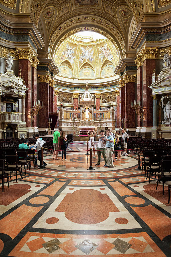 St. Stephens Basilica Interior In Budapest Photograph by Artur Bogacki
