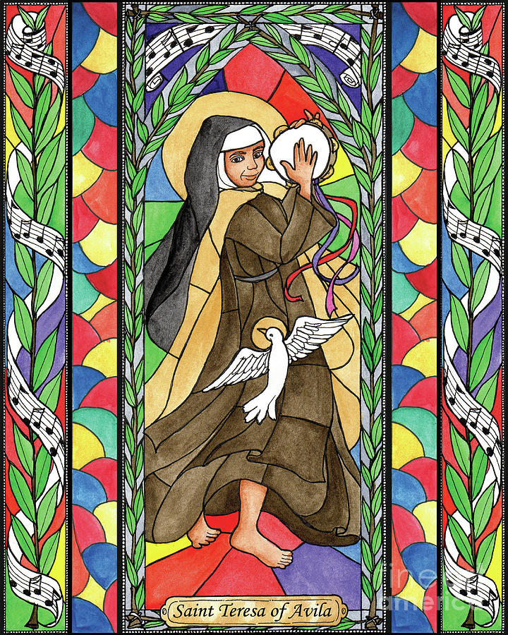 St. Teresa of Avila Painting by Brenda Nippert