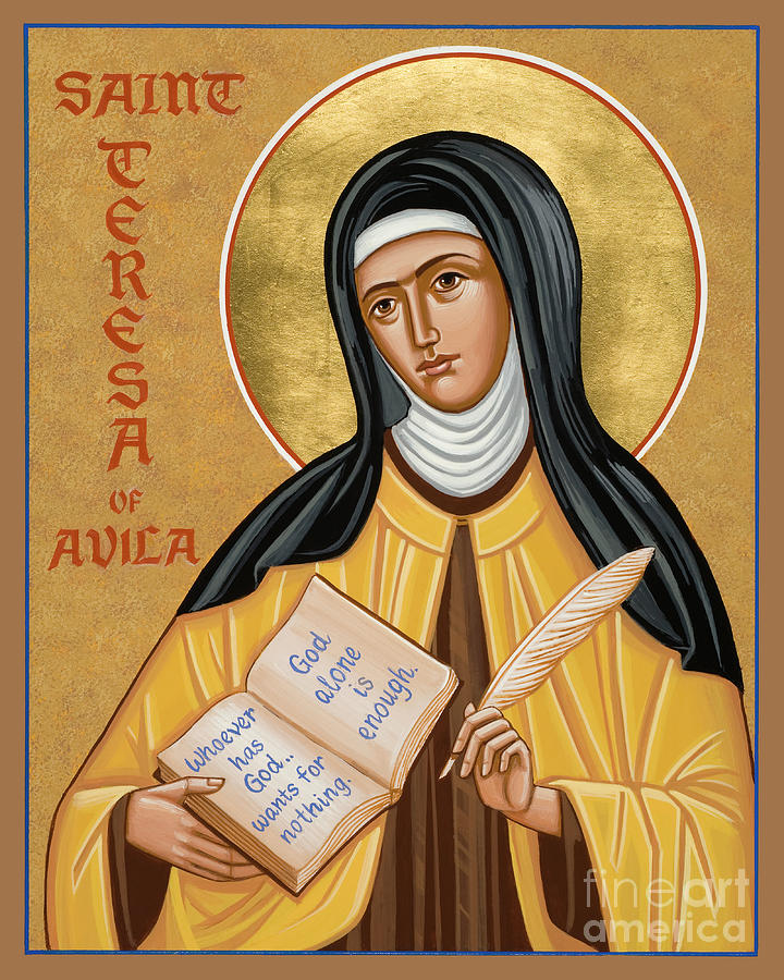 St. Teresa of Avila - JCTOV Painting by Joan Cole
